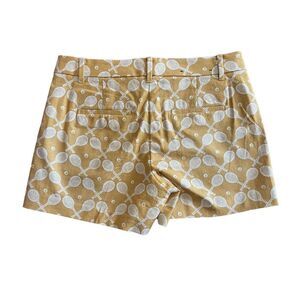 Ann Taylor Devin Yellow Pattern Tennis Racket Pattern Shorts Size 2